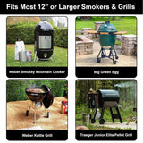 Barbecue Grill Net Outdoor BBQ Rack Cooking Basket Baking Tool Picnic Camping - Black