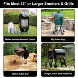 Barbecue Grill Net Outdoor BBQ Rack Cooking Basket Baking Tool Picnic Camping - Black - 45-Degree Angle