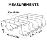 Barbecue Grill Net Outdoor BBQ Rack Cooking Basket Baking Tool Picnic Camping - Silver - Side View