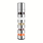 5 in 1 Stainless Steel Salt and Pepper Grinder Manual Spice Grinder Bottle Kitchen