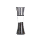 Stainless Steel Manual Salt and Pepper Grinder with Adjustable Ceramic Core - 200ML - Close-Up Angle