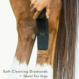 Horses Dogs Grooming Brush 6-In-1 Shedding Grooming Massage Kit Neat Pet Comb - Rear View