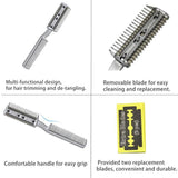 2 Sided Razor Clipper Comb Pet Hair Trimmer Grooming Cutter Dogs Cats Puppy - 45-Degree Angle