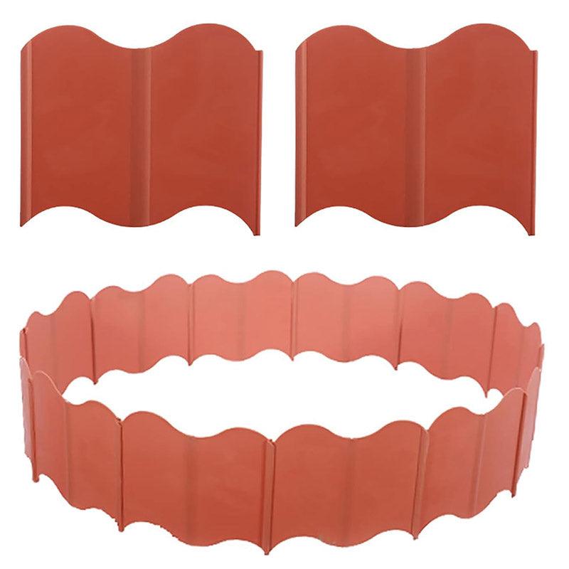 20PCS Garden Edging Fence Decorative Plastic Lawn Border Panels Landscaping - White