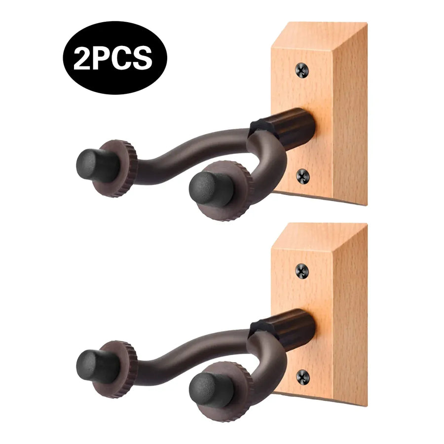 2PCS Guitar Wall Hanger Hook Holder Sturdy for Bass Ukulele Instrument Storage