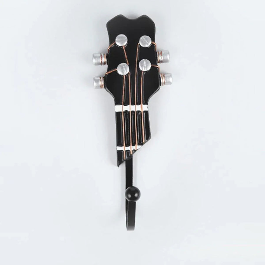 3pcs Guitar Theme Decorative Hooks Wall Mounted Hooks for Home and Office Use