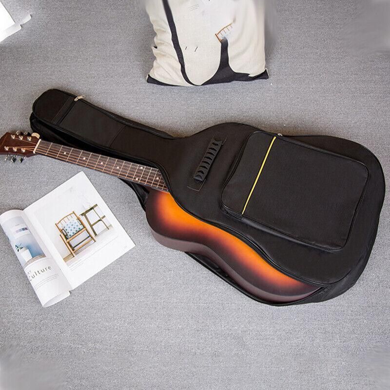 41 Inch Acoustic Guitar Bag Waterproof Oxford Soft Case with Backpack Straps