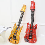 Guitar Foil Balloon Air Fill Rock and Roll Music Party Wedding Birthday Decoration - Blue