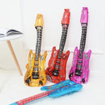 Guitar Foil Balloon Air Fill Rock and Roll Music Party Wedding Birthday Decoration - Blue