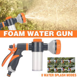 High Pressure Foam Spray Nozzle 8 Mode Garden Hose Car Wash Cleaning Tool
