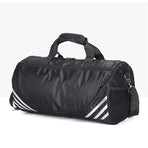 Gym Duffle Bag Waterproof Taekwondo Travel Duffel Bag Outdoor Large Size Black - Black+Siver
