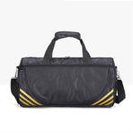 Gym Duffle Bag Waterproof Taekwondo Travel Duffel Bag Outdoor Large Size Black - Black+Siver