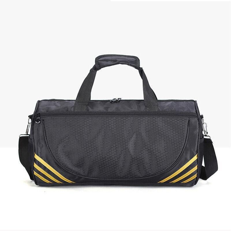 Gym Duffle Bag Waterproof Taekwondo Travel Duffel Bag Outdoor Large Size Black - Black+Siver
