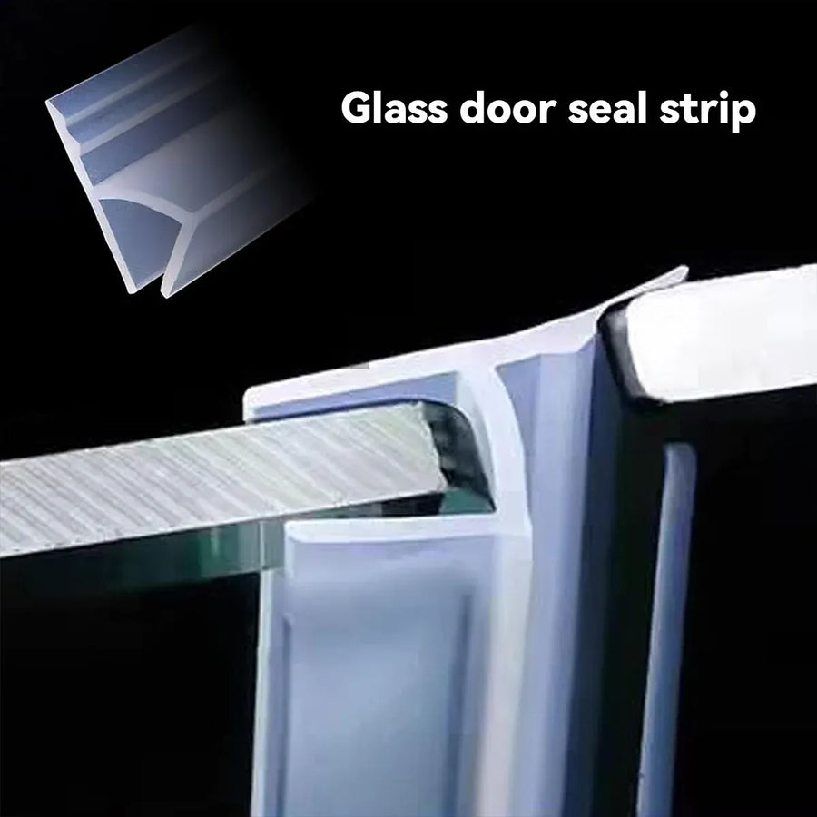 Sealing Strip Windproof Silica Gel Strip for Glass Doors Windows Anti Collision - 0.6cm x 100cm