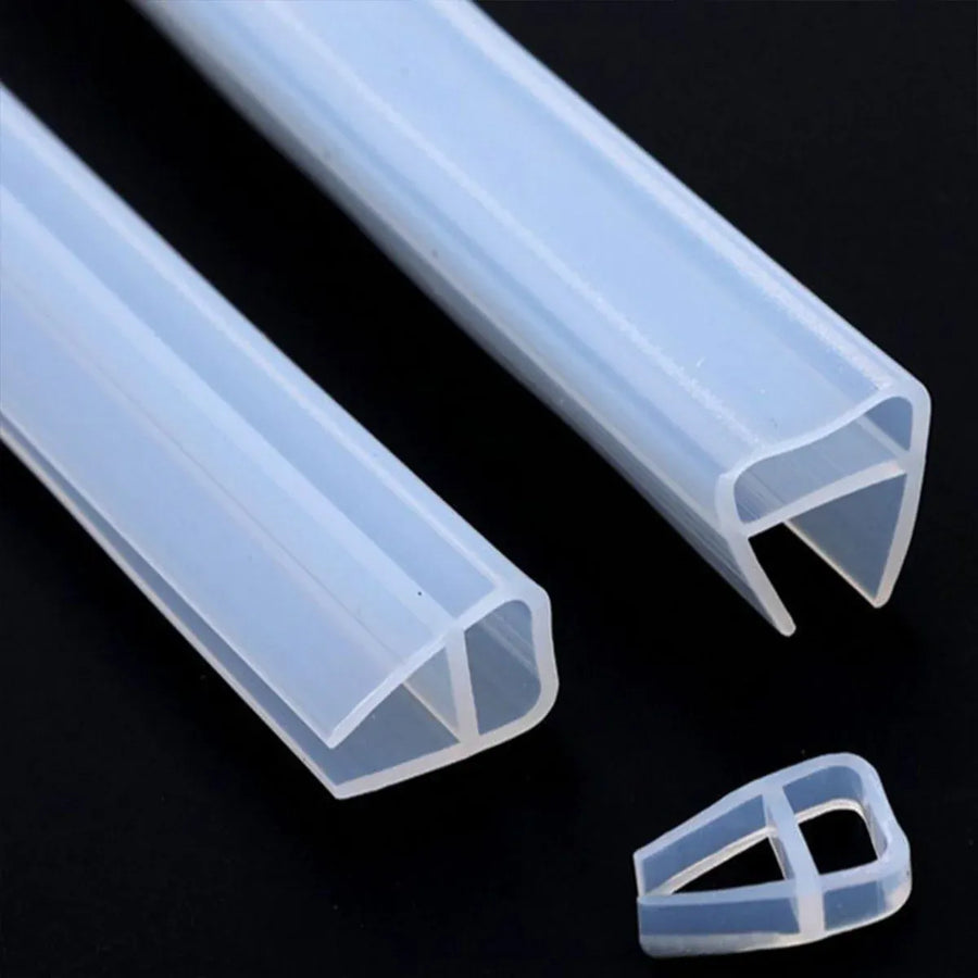 Sealing Strip Windproof Silica Gel Strip for Glass Doors Windows Anti Collision - 0.6cm x 100cm