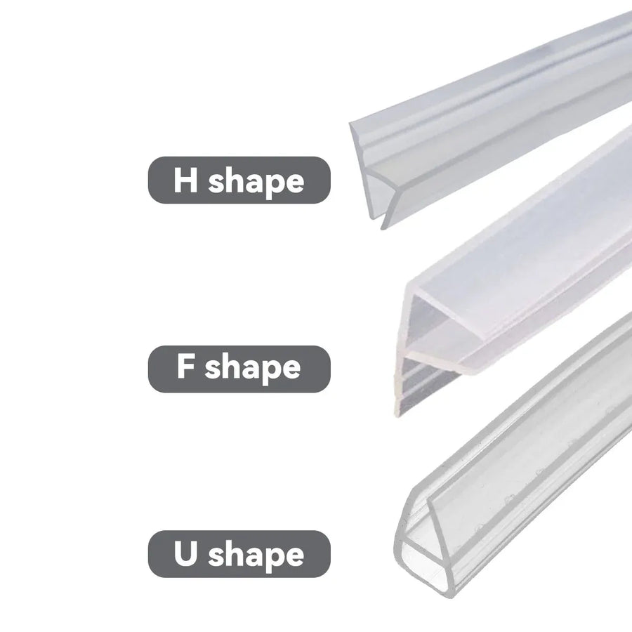 Sealing Strip Windproof Silica Gel Strip for Glass Doors Windows Anti Collision - 0.6cm x 100cm
