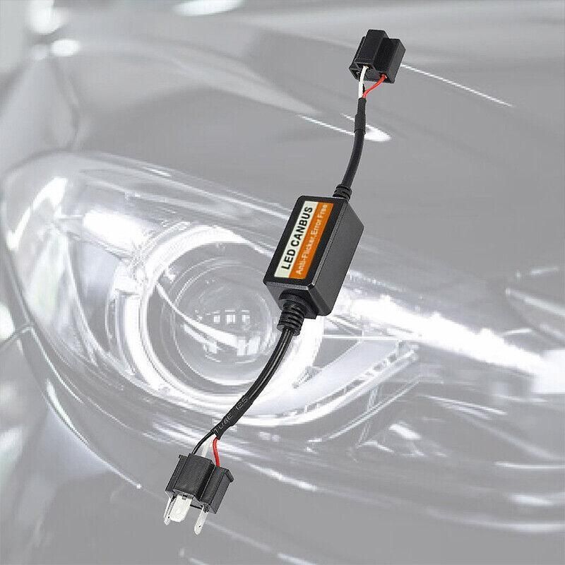 2PCS H4 CANBUS LED Headlight Decoder Anti Flicker Error Canceller Load Resistor