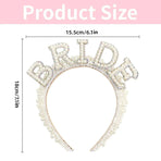 Elegant Bride Pearl Headband Bridal Hair Accessories Wedding Party Ornament