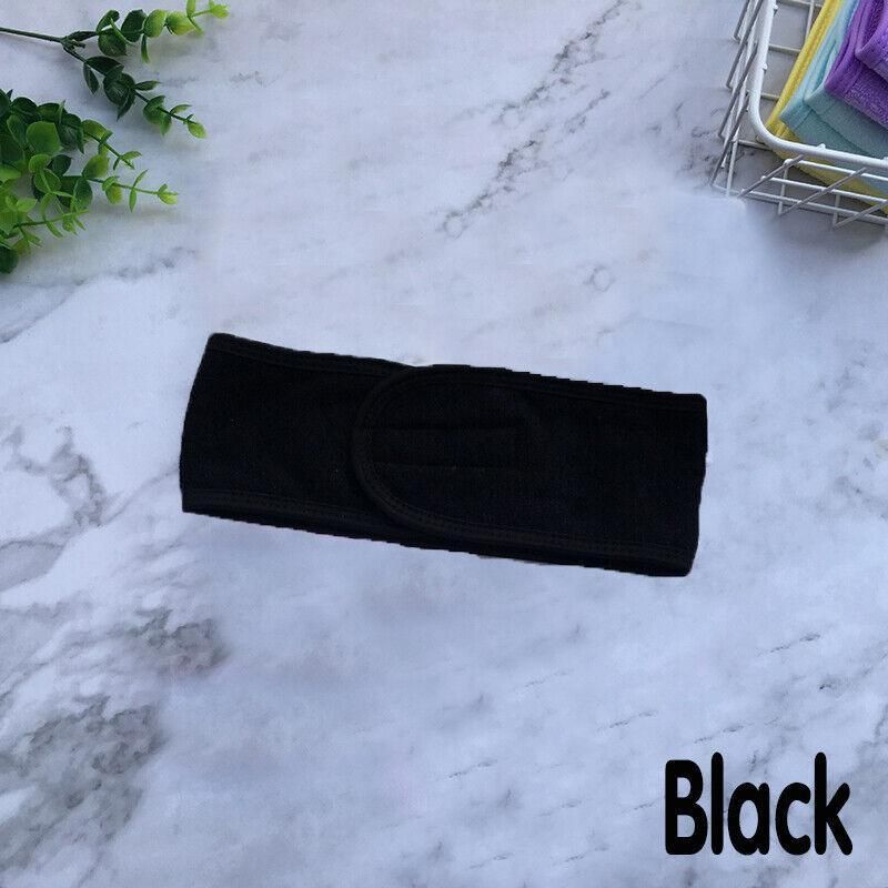 8-Colours Wrap Head Band Hairband Hair Band Adjustable Facial Make Up Face Wash Au - White