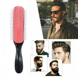 Hair Styling Brush Classic D3 Medium 9 Row Comb Styling Hairbrush - Low Angle
