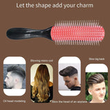 Hair Styling Brush Classic D3 Medium 9 Row Comb Styling Hairbrush