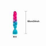 Coloured Jumbo Braiding Hair Extensions Braids Twist Hight Temperature Kanekalon - A17 - Extra Image