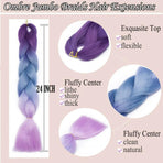 Coloured Jumbo Braiding Hair Extensions Braids Twist Hight Temperature Kanekalon - B22