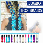 Coloured Jumbo Braiding Hair Extensions Braids Twist Hight Temperature Kanekalon - B3