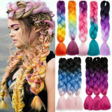 Coloured Jumbo Braiding Hair Extensions Braids Twist Hight Temperature Kanekalon - C14 - Extra Image