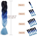 Coloured Jumbo Braiding Hair Extensions Braids Twist Hight Temperature Kanekalon - C22 - 45-Degree Angle