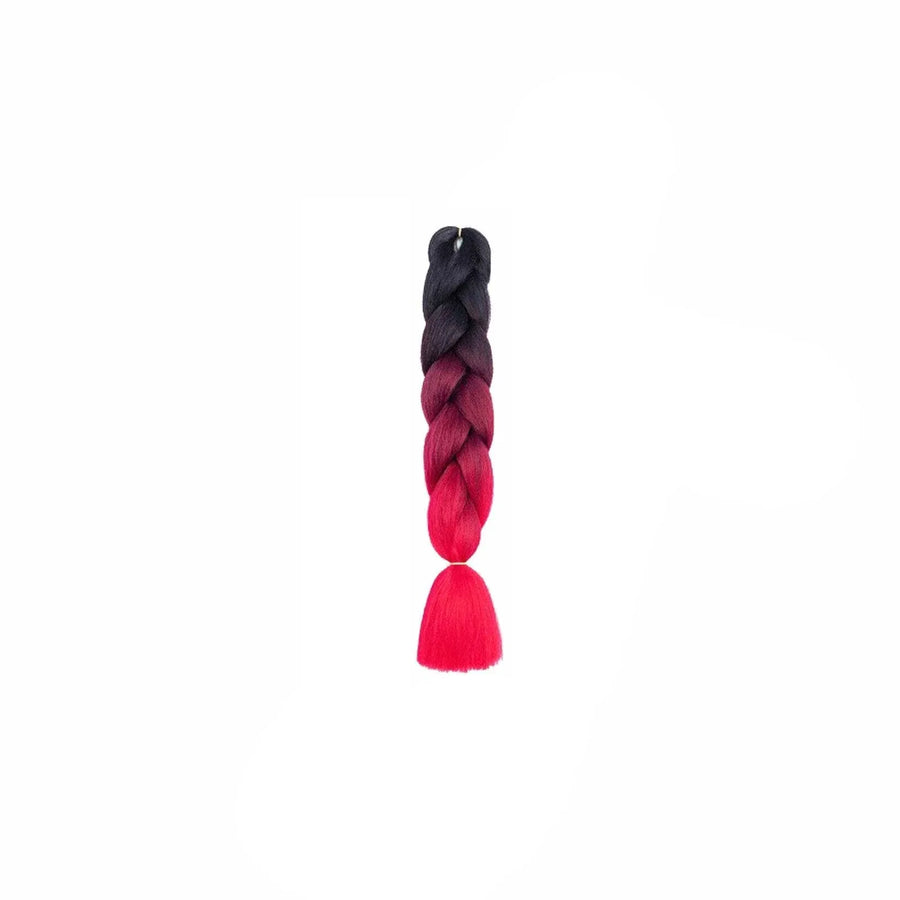 Coloured Jumbo Braiding Hair Extensions Braids Twist Hight Temperature Kanekalon - C6