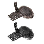 2Pcs Diy Invisible Hair Volume Increase Fluffy Puff Sponge Pad Clip Comb Girls
