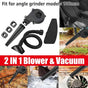 2in1 Angle Grinder Blow Dryer Suction Converter Power Tool Accessories Kit