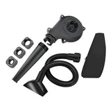 2in1 Angle Grinder Blow Dryer Suction Converter Power Tool Accessories Kit - Front View