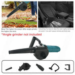 2in1 Angle Grinder Blow Dryer Suction Converter Power Tool Accessories Kit