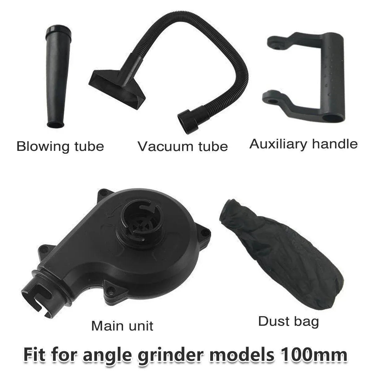 2in1 Angle Grinder Blow Dryer Suction Converter Power Tool Accessories Kit