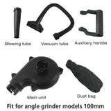 2in1 Angle Grinder Blow Dryer Suction Converter Power Tool Accessories Kit - Rear View