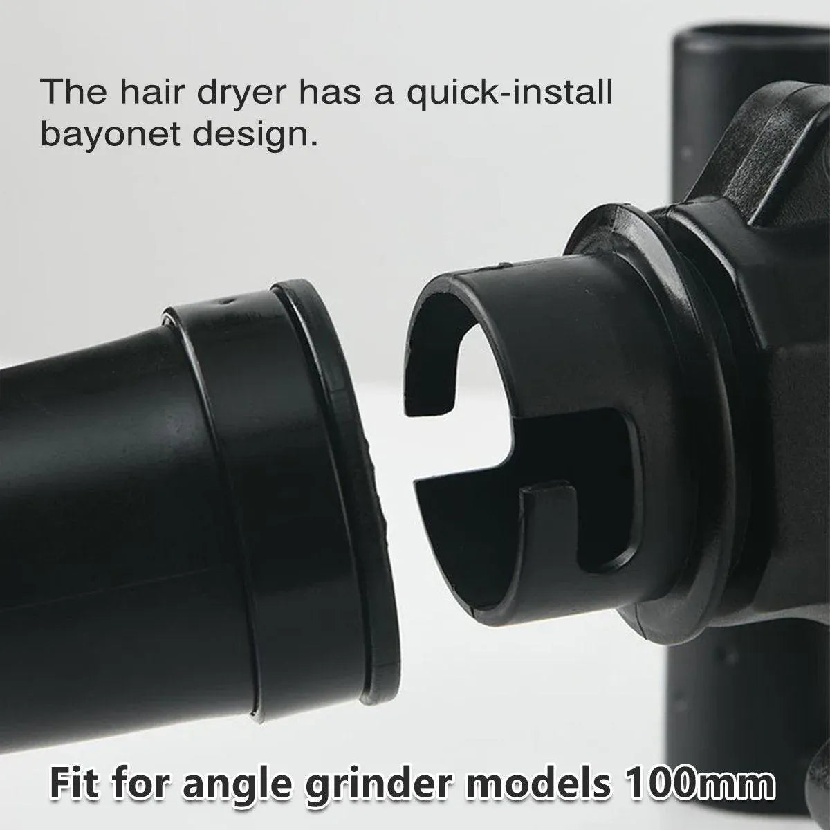 2in1 Angle Grinder Blow Dryer Suction Converter Power Tool Accessories Kit