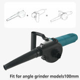 2in1 Angle Grinder Blow Dryer Suction Converter Power Tool Accessories Kit - Extra Image