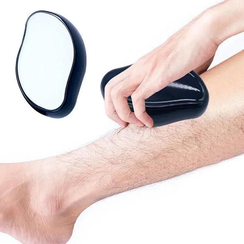 Painless Physical Hair Removal Epilators Crystal Hair Eraser For Women Men Hot - Black
