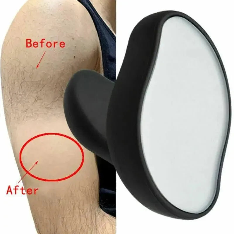 Painless Physical Hair Removal Epilators Crystal Hair Eraser For Women Men Hot - Black