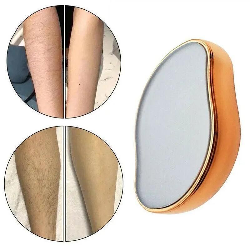 Painless Physical Hair Removal Epilators Crystal Hair Eraser For Women Men Hot - Black