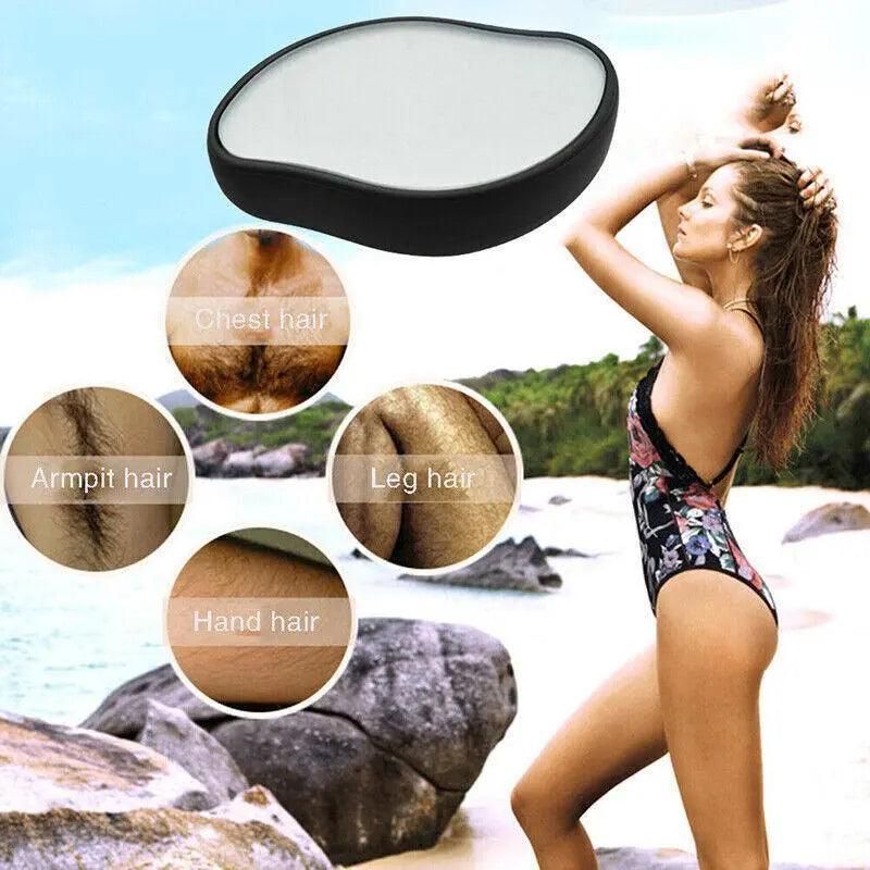 Painless Physical Hair Removal Epilators Crystal Hair Eraser For Women Men Hot - Gold