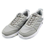 No Tie Locked Elastic Shoelace Shoe Lace Lazy Laces Sneakers Sports - Grey - Close-Up Angle