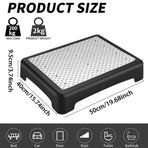 Non-Slip Half Step Stool 50 x 40 x 9.5 cm Indoor Outdoor Mobility Step, 1 Piece
