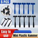 Portable Mini Plastic Hammer for Furniture Assembly and Decorative Use - Black