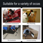 Portable Mini Plastic Hammer for Furniture Assembly and Decorative Use - Black