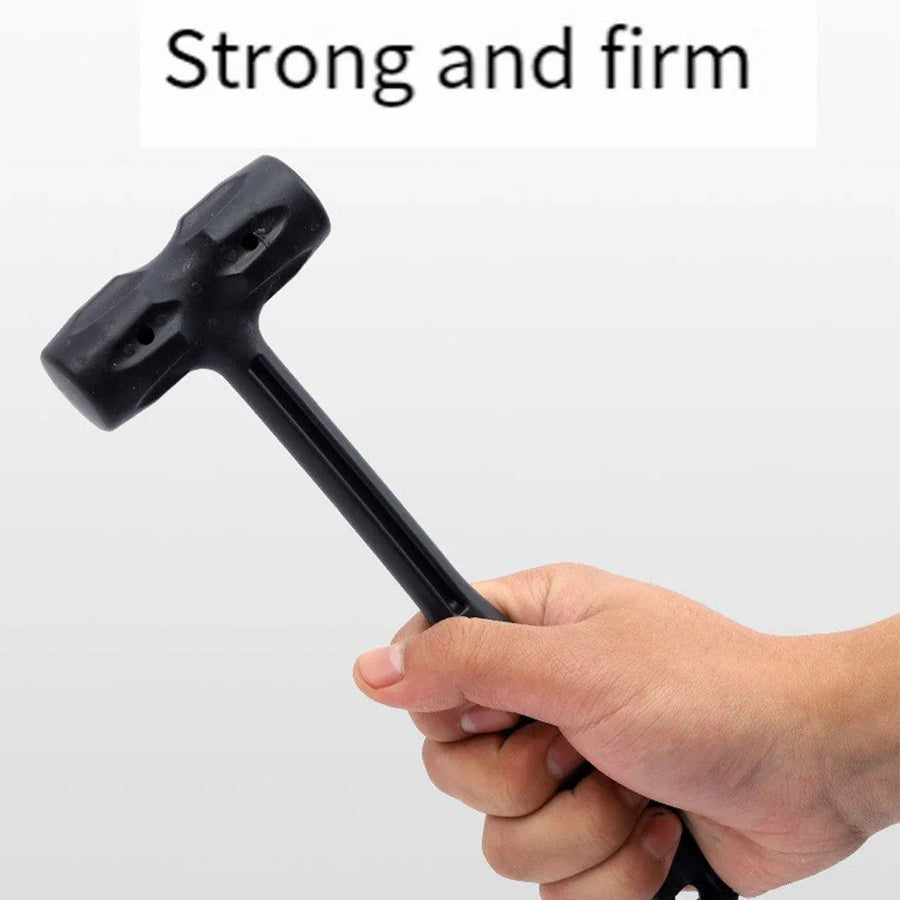 Portable Mini Plastic Hammer for Furniture Assembly and Decorative Use - Black