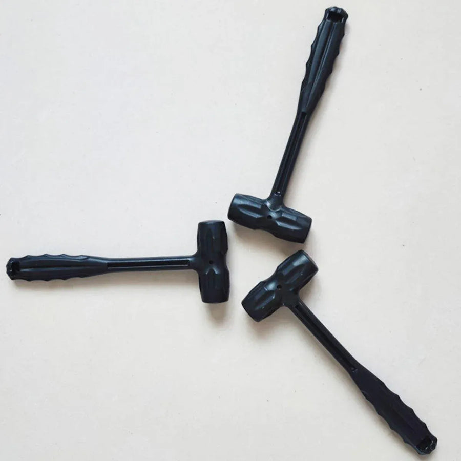 Portable Mini Plastic Hammer for Furniture Assembly and Decorative Use - Black