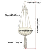 Macrame Cat Hammock Boho Style Kitty Hanging Swing Bed Pet Sleeping Bed Cat - Top-Down View